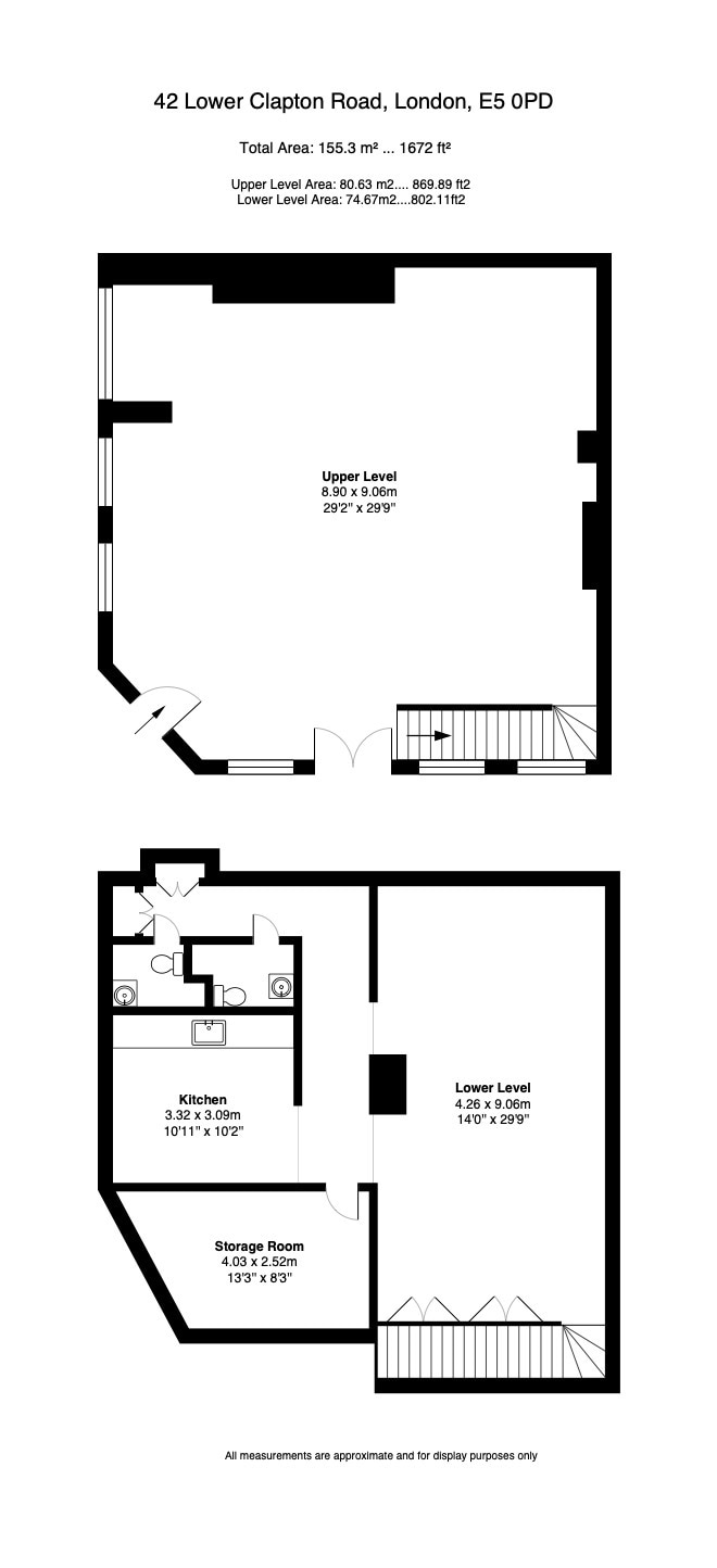 42 Lower Clapton Rd, Londres à louer Plan d’étage– Image 1 sur 3