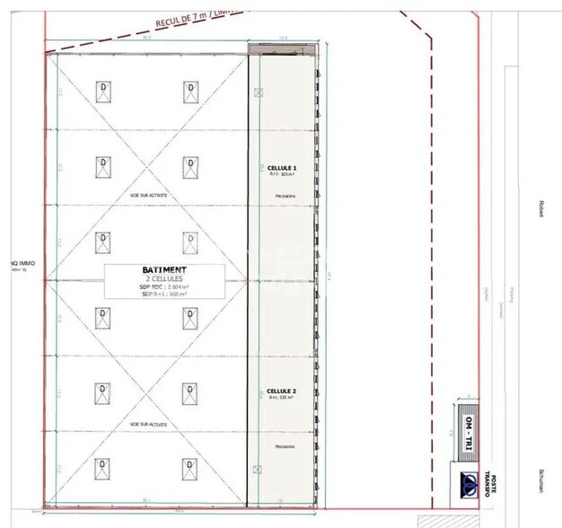 Industriel/Logistique dans Ozoir-la-Ferrière à louer - Plan de site – Image 2 sur 3
