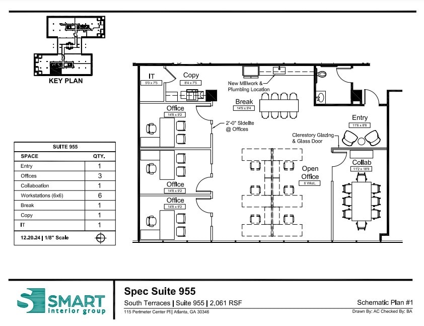 400 Perimeter Center Ter, Atlanta, GA à louer Plan d’étage– Image 1 sur 2