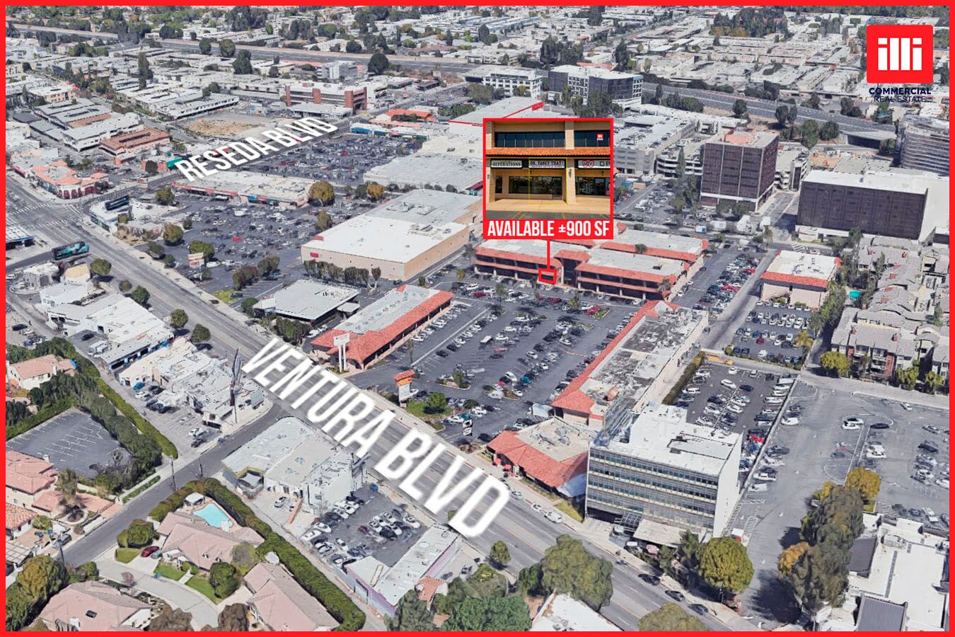 18399-18409 Ventura Blvd, Tarzana, CA à louer Aérien– Image 1 sur 6