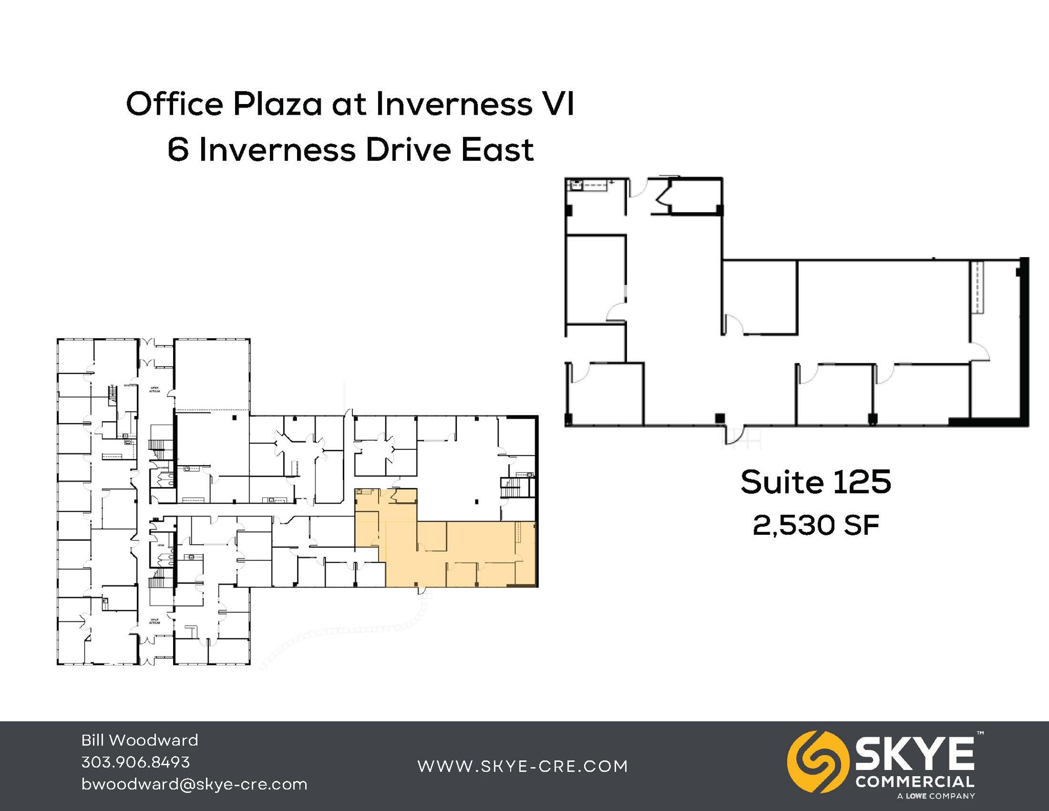 6 Inverness Ct E, Englewood, CO à louer Plan d’étage– Image 1 sur 1