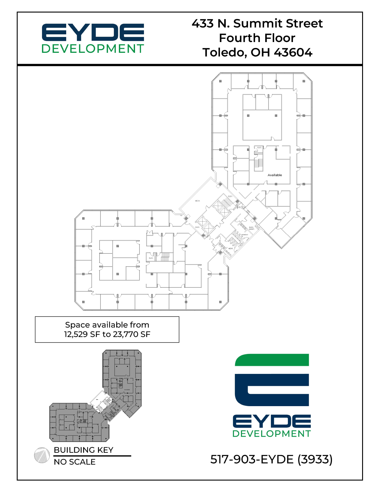 433 N Summit St, Toledo, OH à louer Plan d’étage– Image 1 sur 1