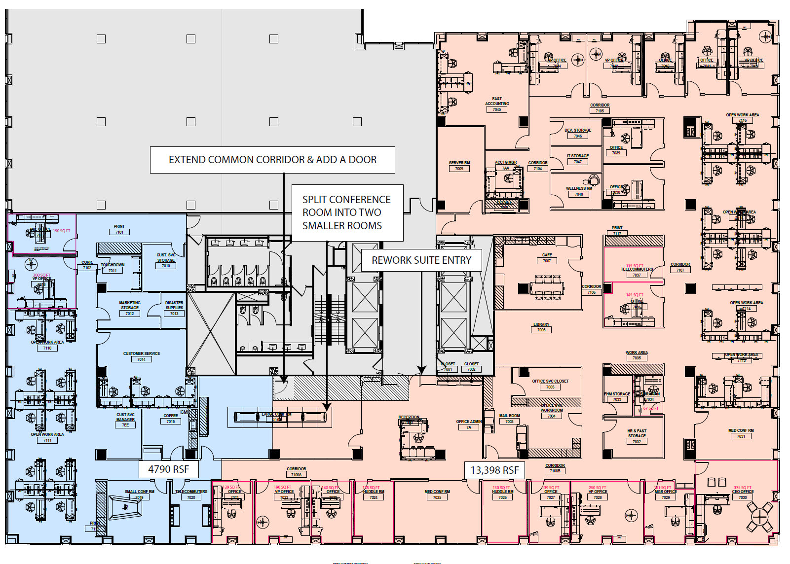1800 M St NW, Washington, DC à louer Plan d’étage– Image 1 sur 1