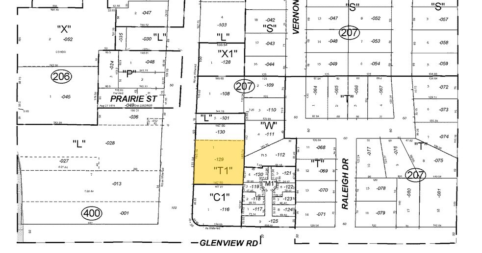 1015-1025 Waukegan Rd, Glenview, IL à vendre - Plan cadastral – Image 3 sur 3