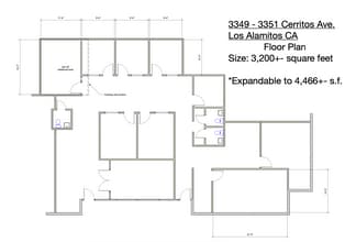 3341-3363 Cerritos Ave, Los Alamitos, CA à louer Plan d’étage– Image 1 sur 1