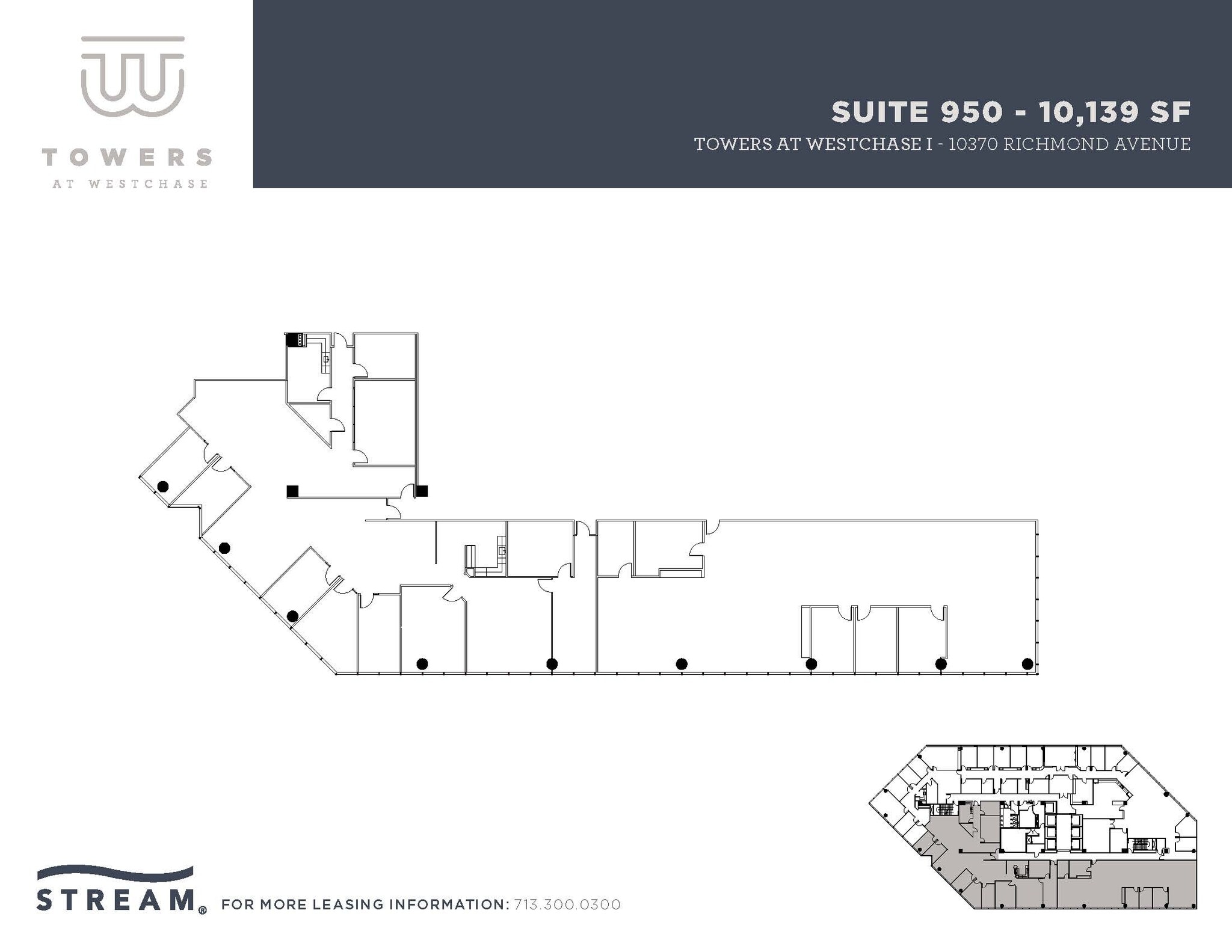10370 Richmond Ave, Houston, TX à louer Plan d’étage– Image 1 sur 1