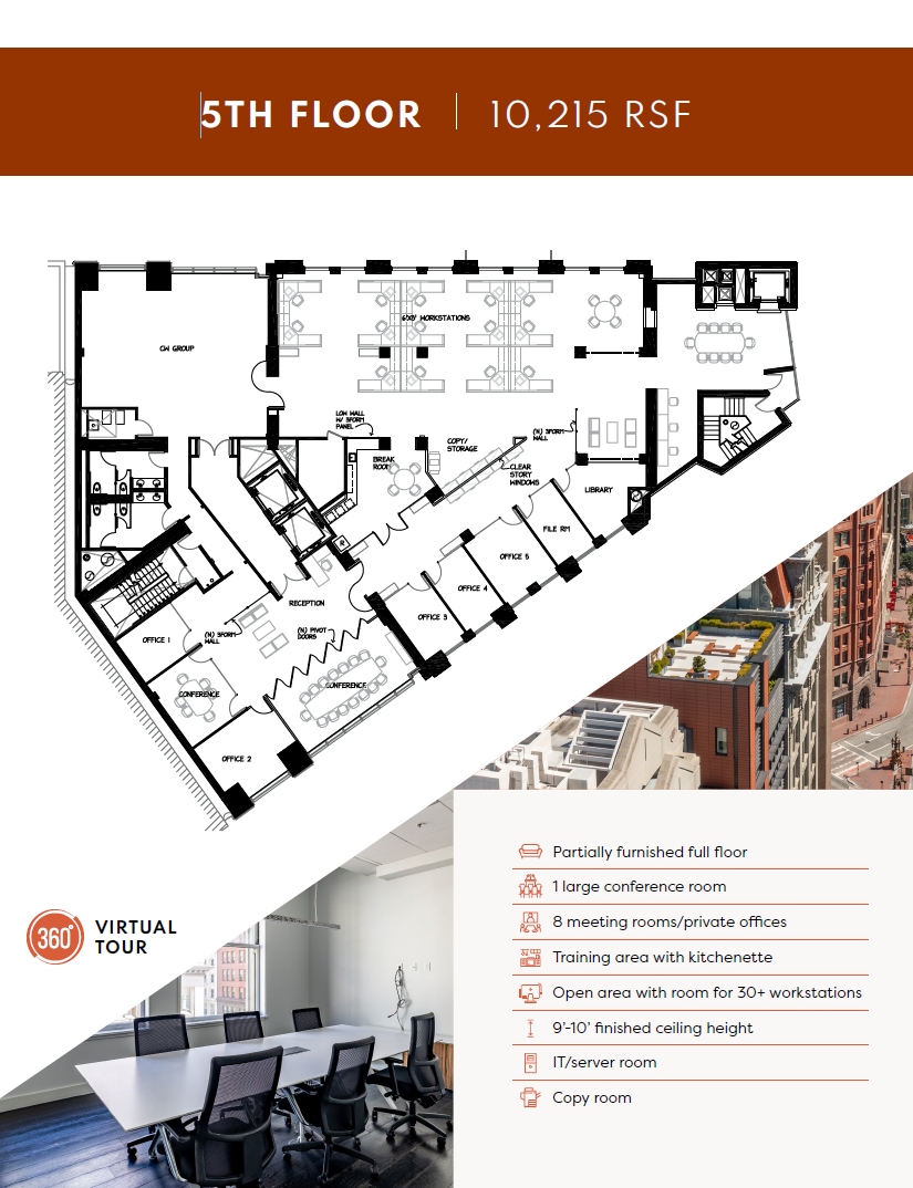 1 Kearny St, San Francisco, CA à louer Plan d’étage– Image 1 sur 1