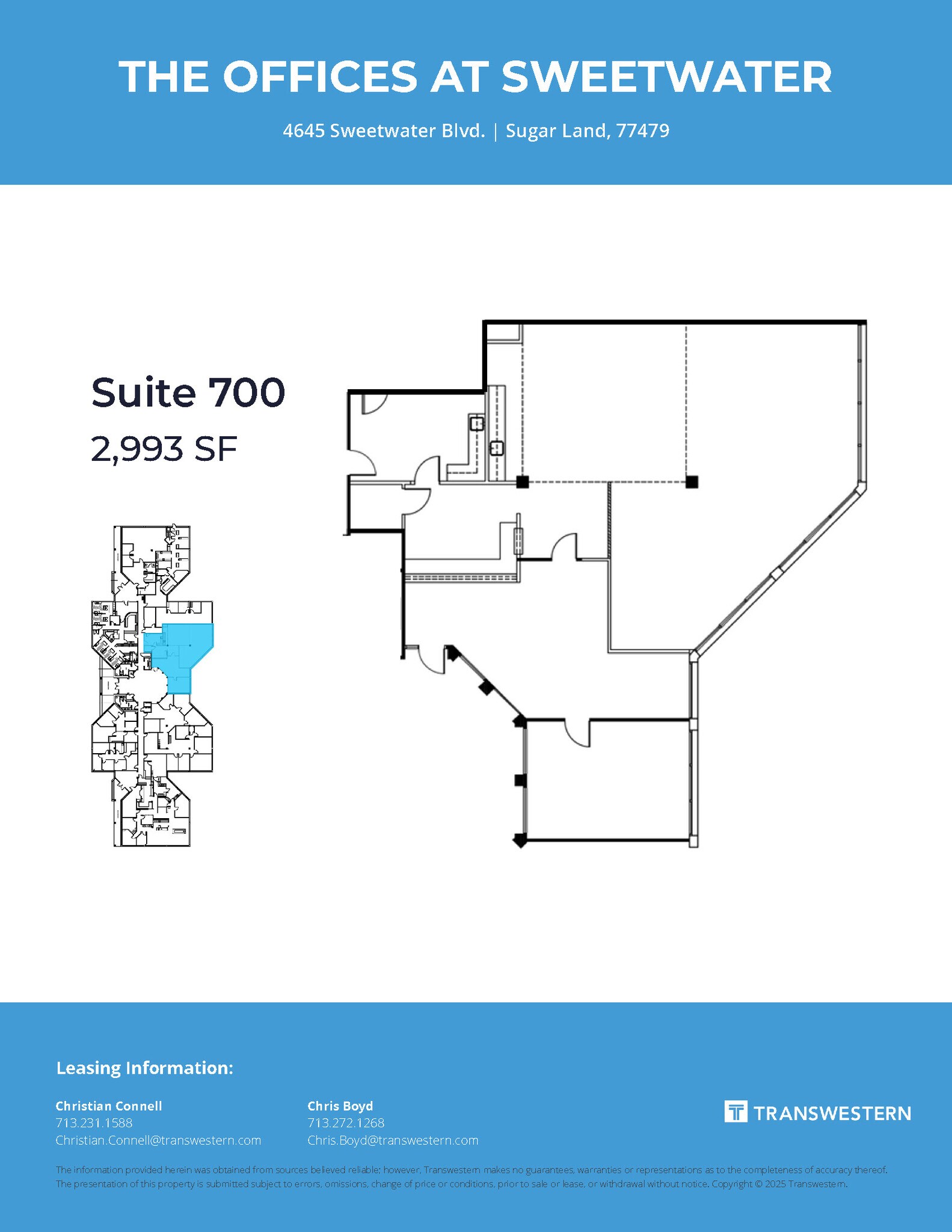4675 Sweetwater Blvd, Sugar Land, TX à louer Plan d’étage– Image 1 sur 1
