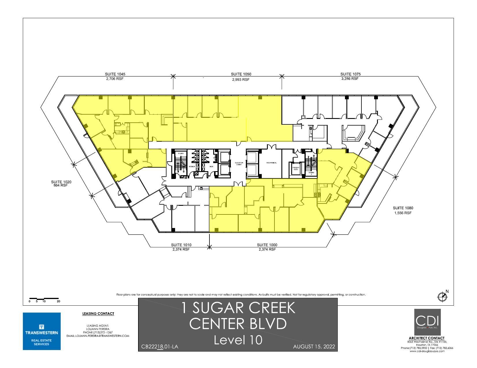 1 Sugar Creek Center Blvd, Sugar Land, TX à louer Plan d’étage– Image 1 sur 1
