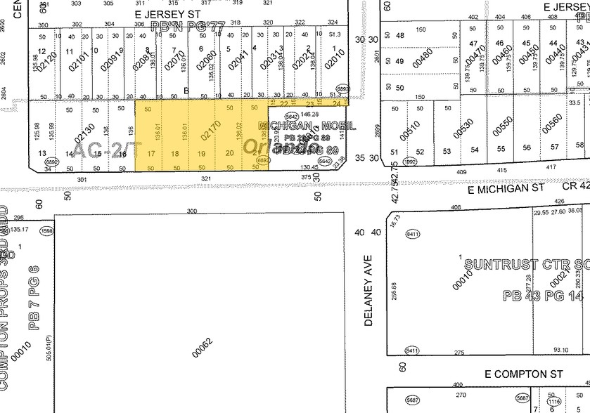 321-361 E Michigan St, Orlando, FL à louer - Plan cadastral – Image 3 sur 3