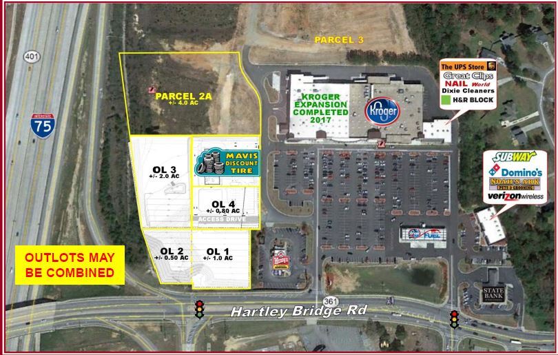 4321 Hartley Bridge Rd, Macon-Bibb, GA à vendre Aérien– Image 1 sur 4