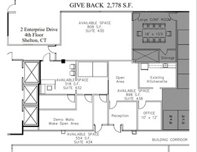 2 Enterprise Dr, Shelton, CT à louer Plan d’étage– Image 1 sur 2