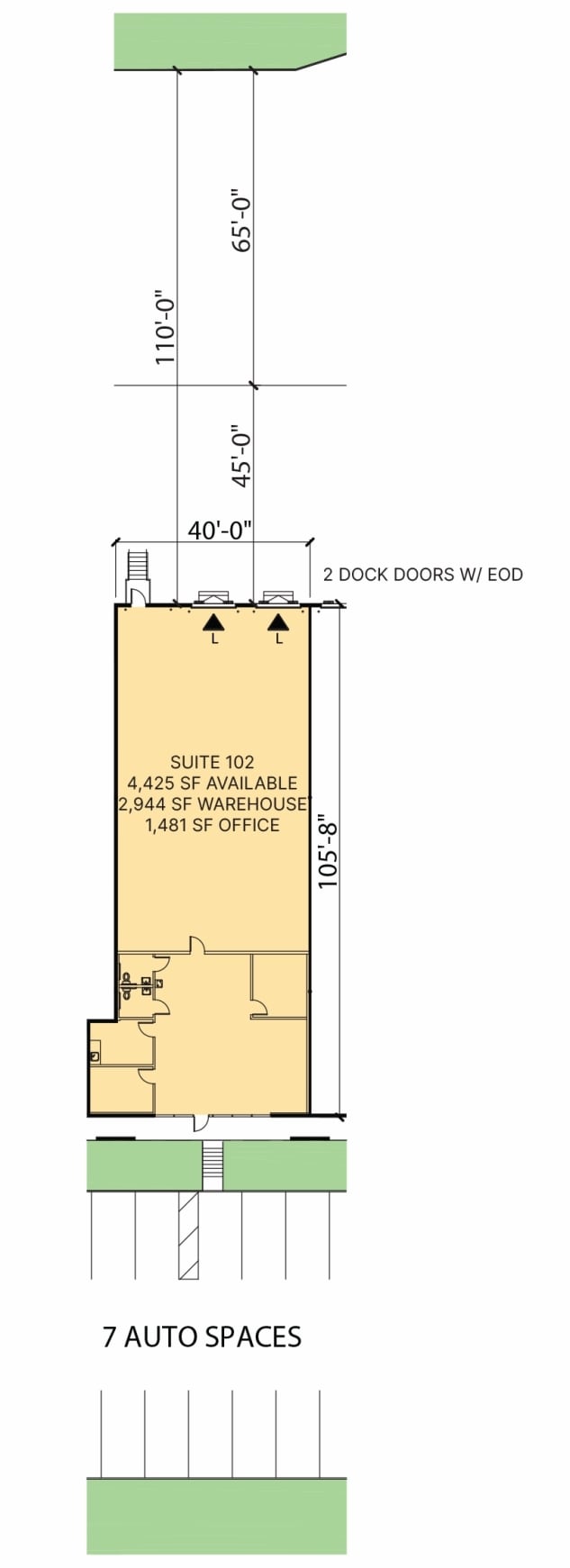 560 Atlanta S Pky, College Park, GA à louer Plan d’étage– Image 1 sur 1
