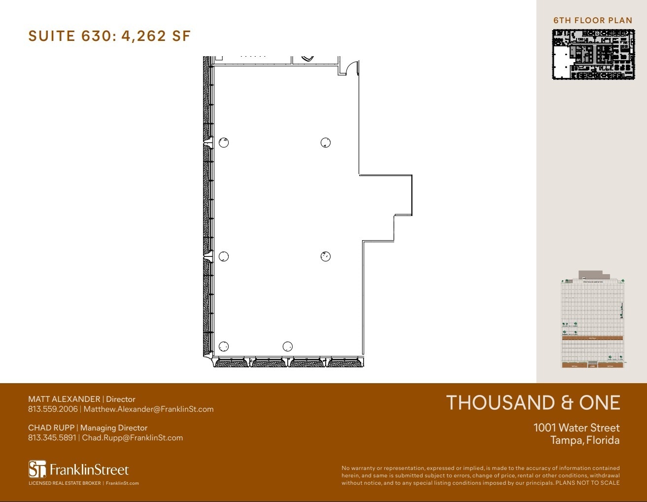 1001 Water St, Tampa, FL à louer Plan d’étage– Image 1 sur 1