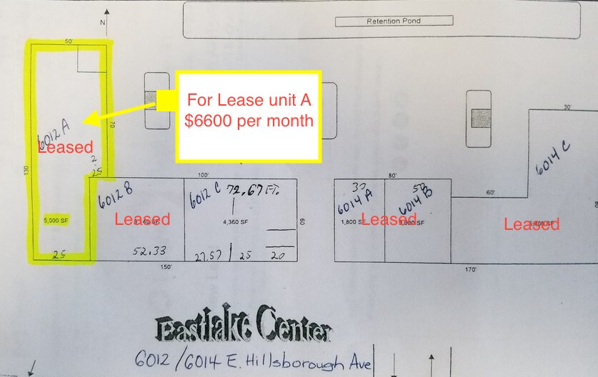 6012-6014 E Hillsborough Ave, Tampa, FL à louer - Photo de l’immeuble – Image 2 sur 13