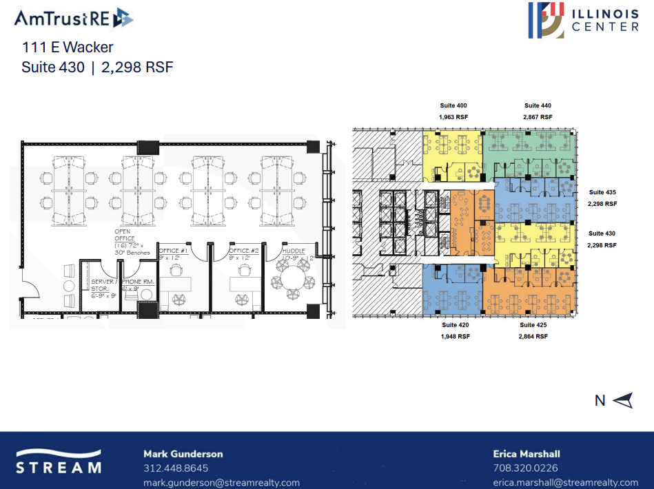 111 E Wacker Dr, Chicago, IL à louer Plan d’étage– Image 1 sur 1