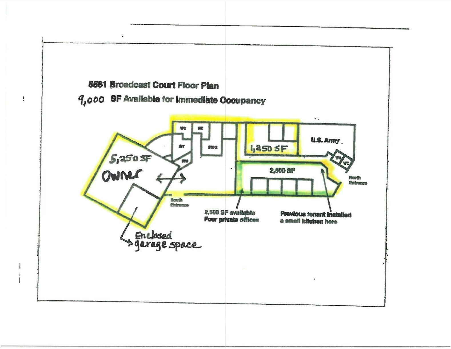 5581 Broadcast Ct, Sarasota, FL à louer Plan d’étage– Image 1 sur 2