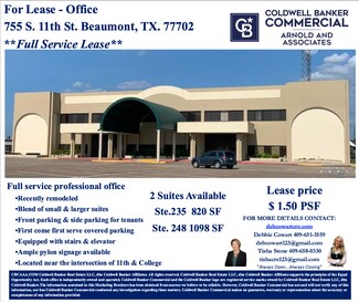 Plus de détails pour 755 S 11th St, Beaumont, TX - Bureau à louer