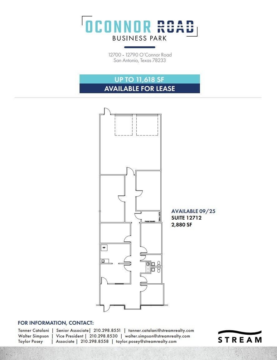 12700-12730 O'Connor Rd, San Antonio, TX à louer Plan d’étage– Image 1 sur 1