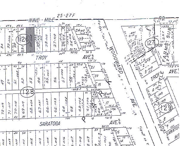 195 W 9 Mile Rd, Ferndale, MI à louer - Plan cadastral – Image 3 sur 3