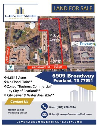 Plus de détails pour 6217 Broadway St, Pearland, TX - Terrain à vendre