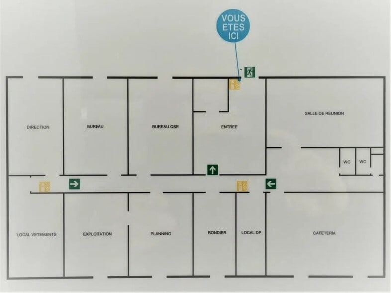 Bureau dans Sandouville à louer - Plan d’étage – Image 2 sur 4