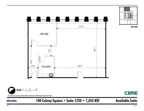 1175 Peachtree St NE, Atlanta, GA à louer Plan d’étage– Image 1 sur 1
