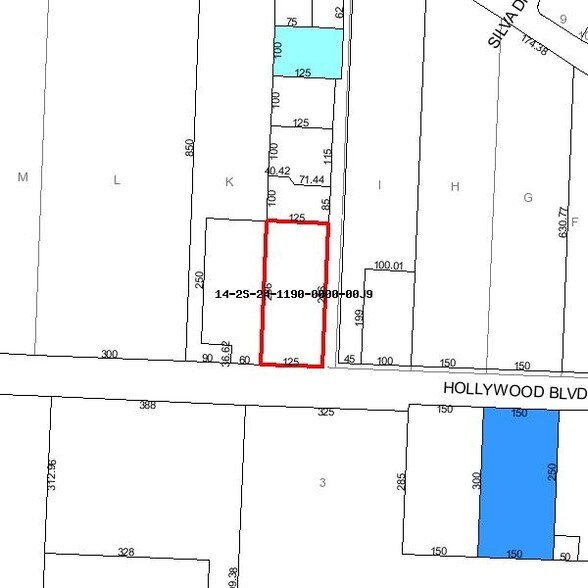 119 Hollywood Blvd, Fort Walton Beach, FL à louer - Plan cadastral – Image 2 sur 2