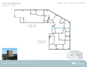 1415 North Loop W, Houston, TX à louer Plan d’étage– Image 2 sur 2