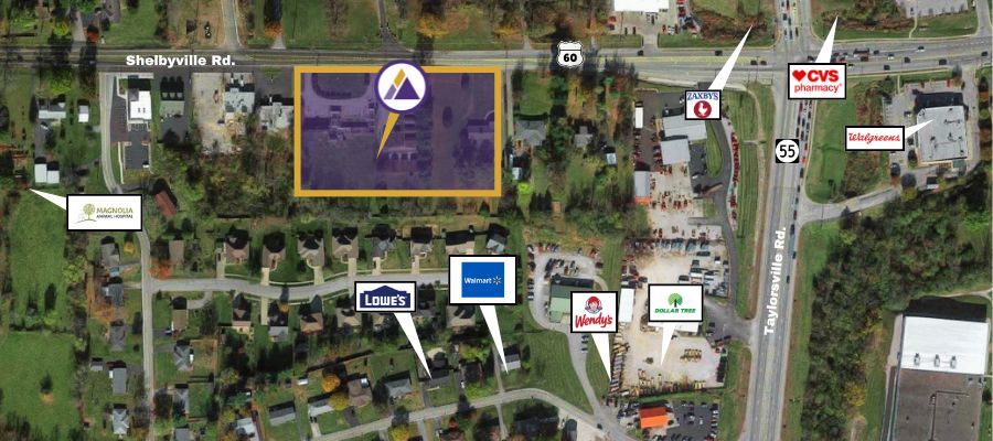 2300-2366 Shelbyville Rd, Shelbyville, KY à vendre - Aérien – Image 2 sur 2