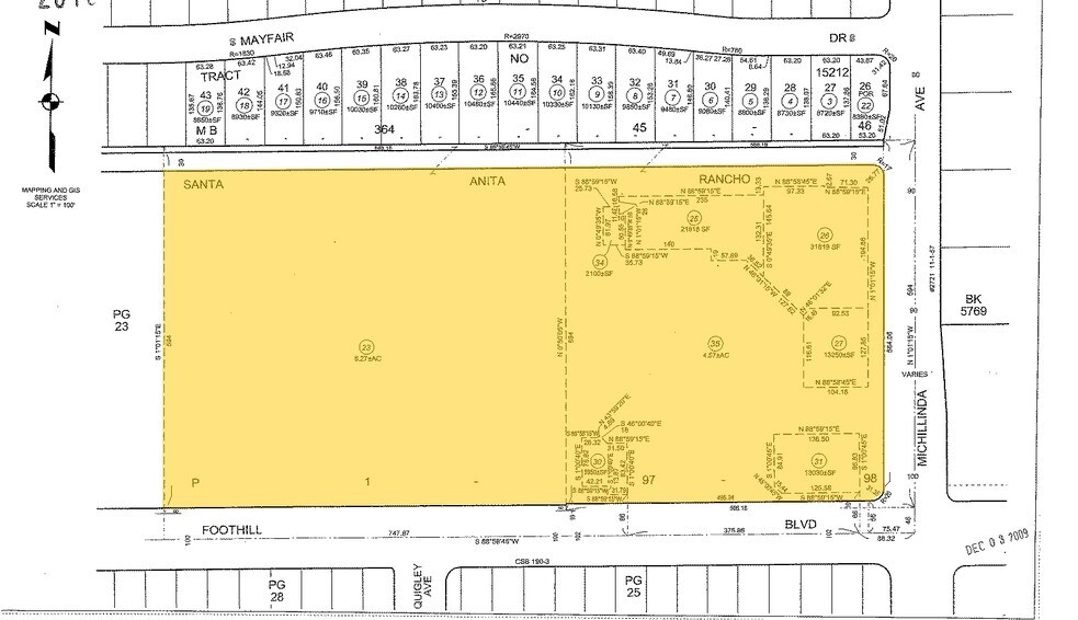 3801 E Foothill Blvd, Pasadena, CA à vendre - Plan cadastral – Image 2 sur 7
