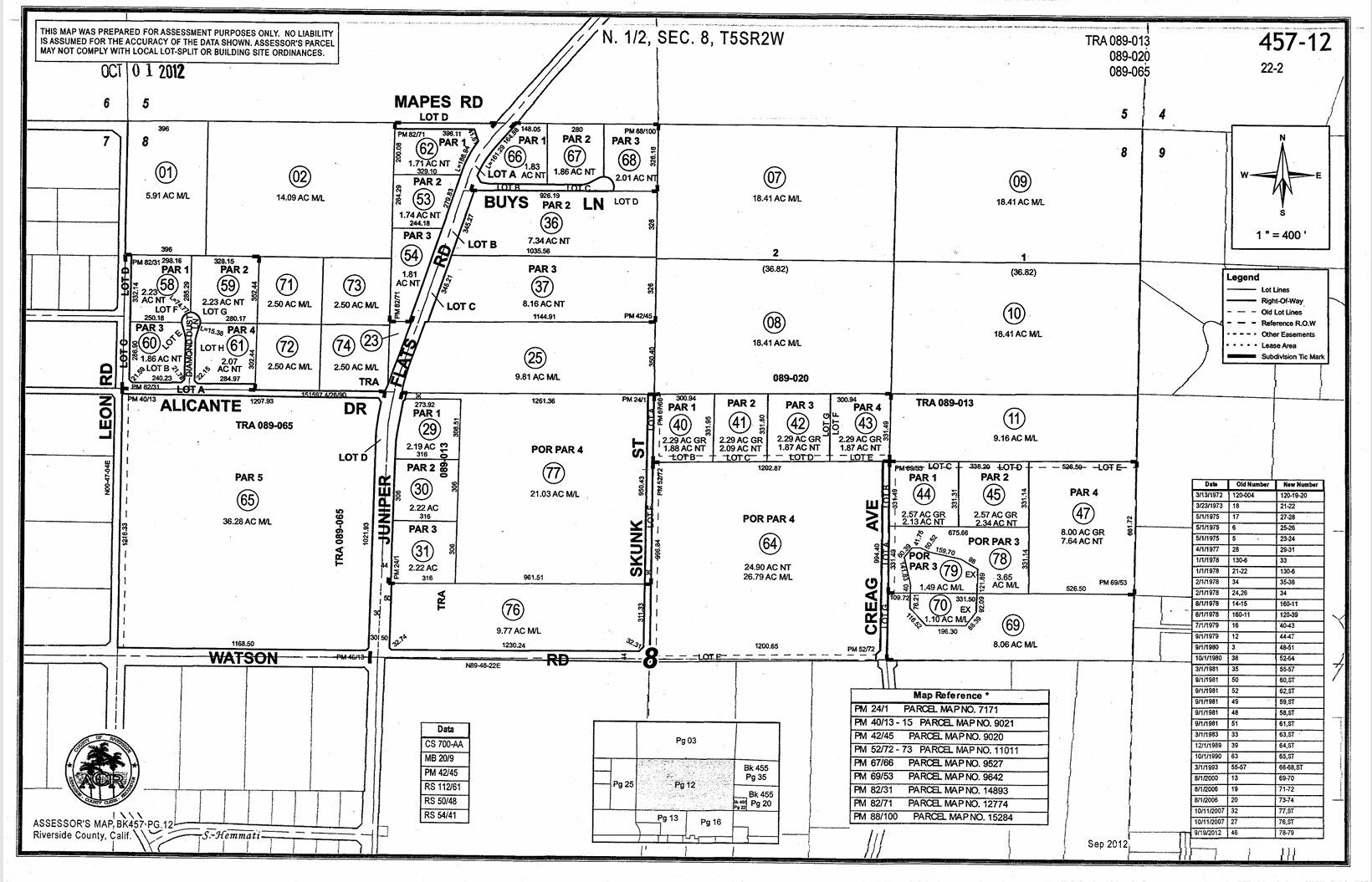 0 Creag Road Ln, Homeland, CA à vendre Plan cadastral– Image 1 sur 2