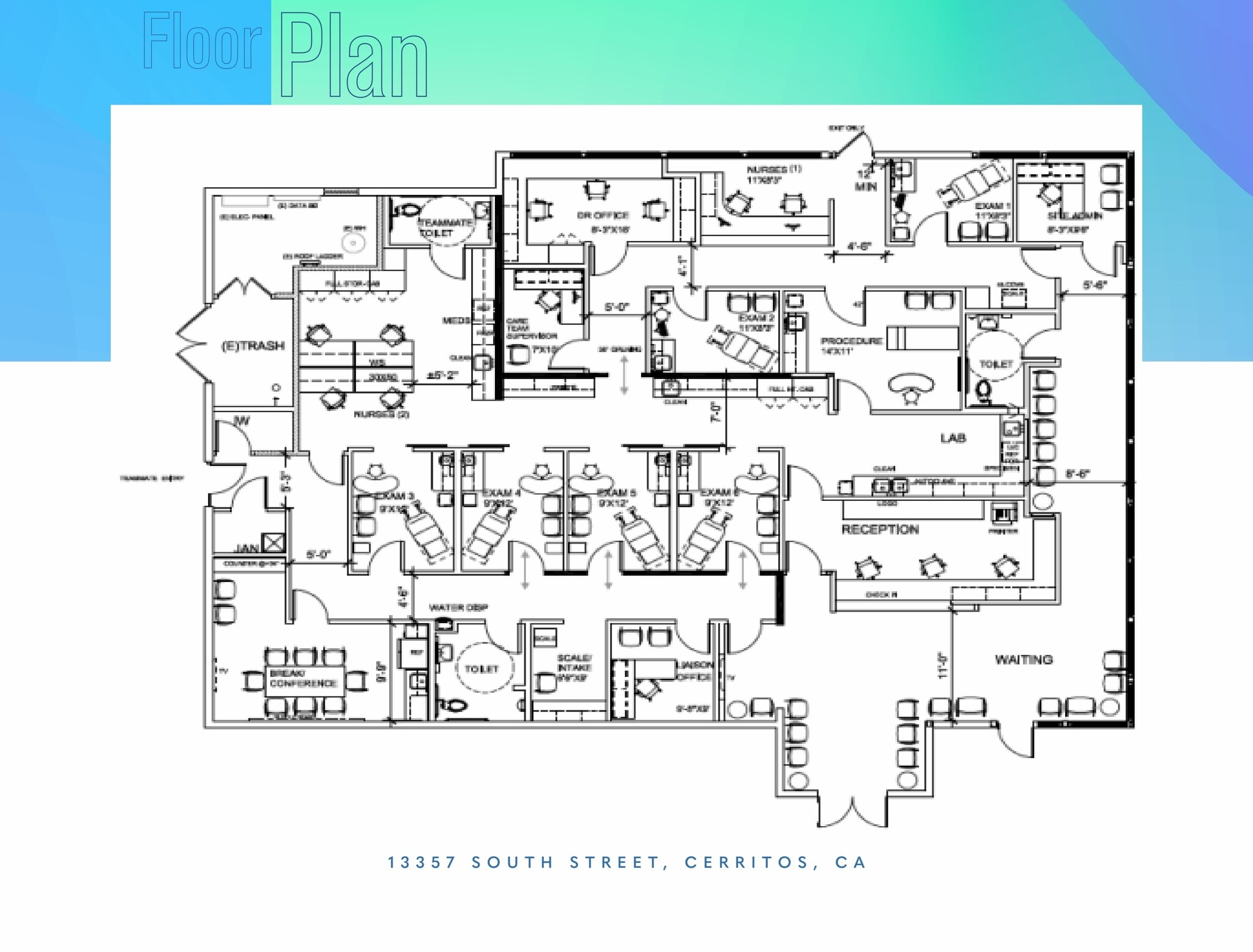 13357 South St, Cerritos, CA à louer Plan d’étage– Image 1 sur 1