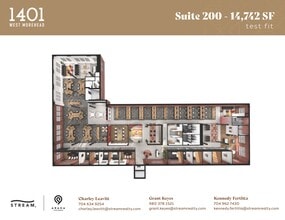 1401 W Morehead St, Charlotte, NC à louer Plan d’étage– Image 2 sur 2