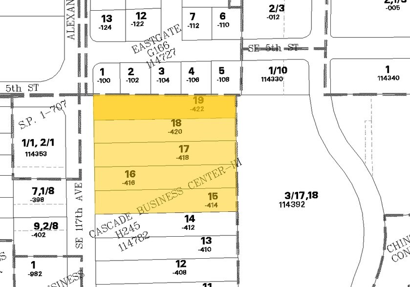 601 SE 117th Ave, Vancouver, WA à vendre - Plan cadastral – Image 2 sur 15