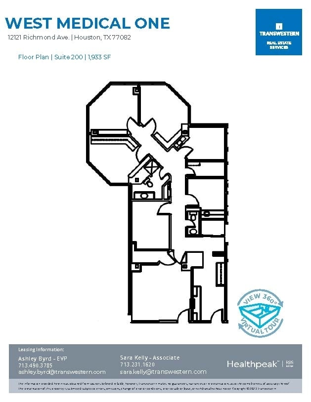 12121 Richmond Ave, Houston, TX à louer Plan d’étage– Image 1 sur 2