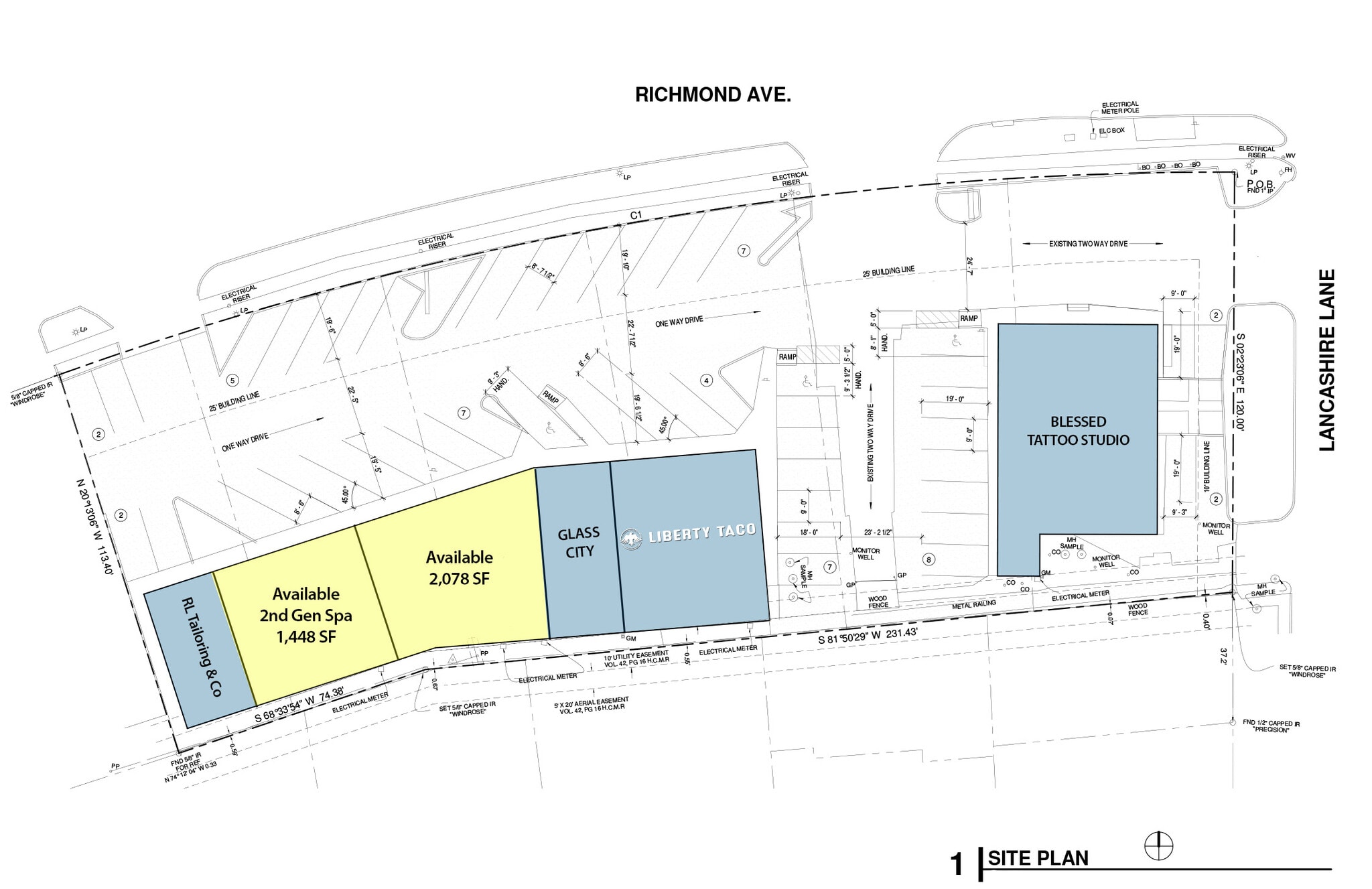 4720-4728 Richmond Ave, Houston, TX à louer Plan de site– Image 1 sur 1