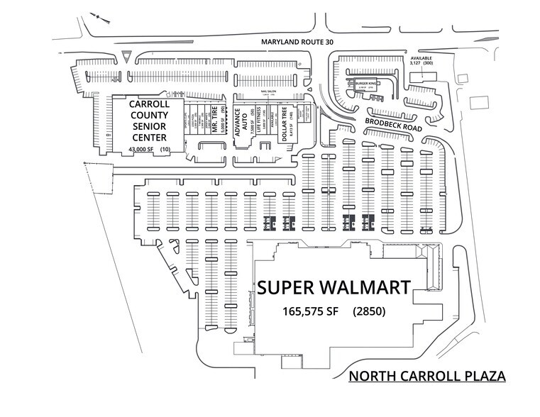 2320 Hanover Pike, Hampstead, MD à louer - Plan de site – Image 2 sur 2