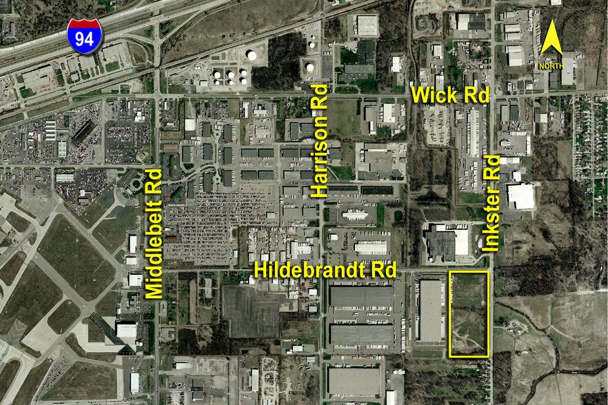 27501 Hildebrandt Rd, Romulus, MI à louer - Aérien – Image 2 sur 8