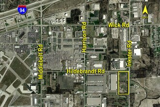 27501 Hildebrandt Rd, Romulus, MI - VUE AÉRIENNE vue de carte