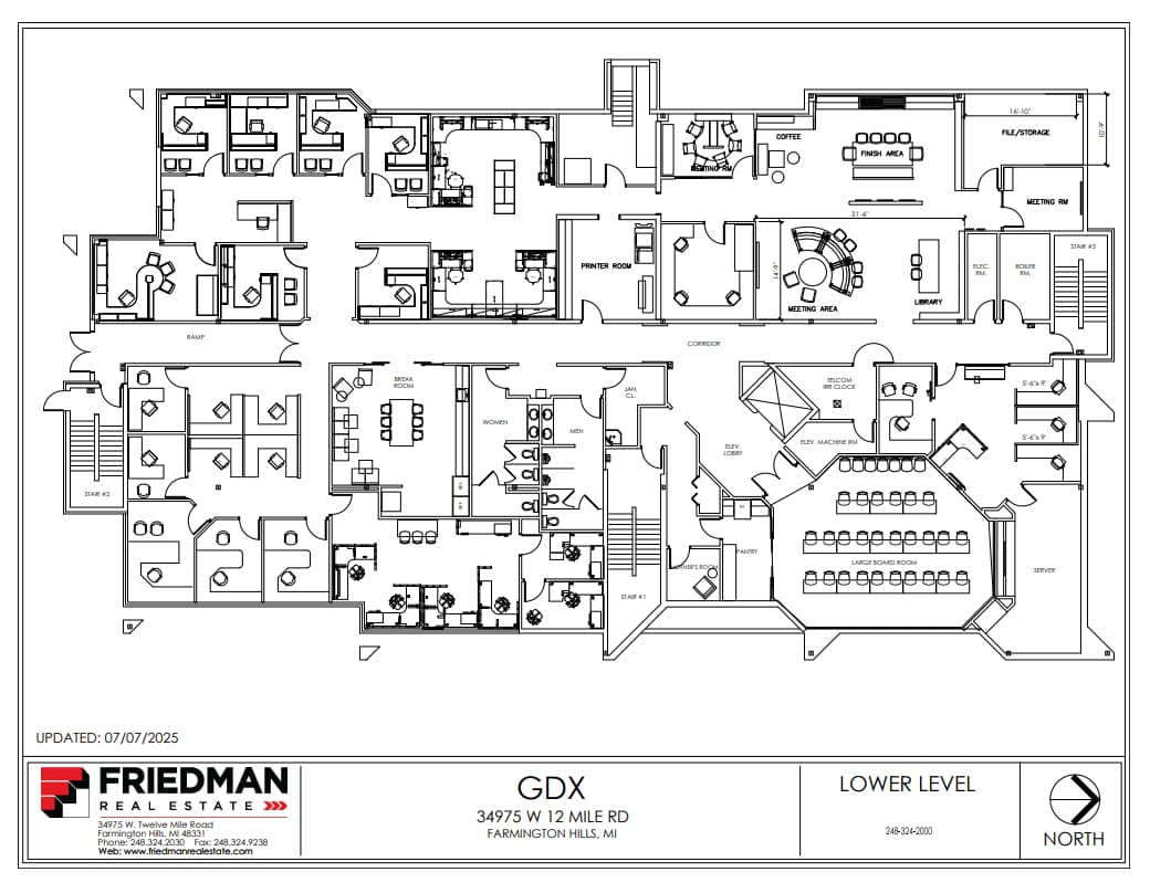 34975 W 12 Mile Rd, Farmington Hills, MI à vendre Plan d’étage– Image 1 sur 1
