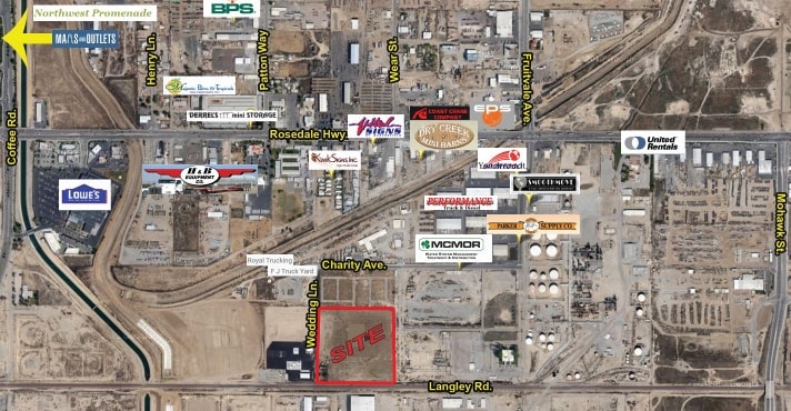 7121 Charity Ave, Bakersfield, CA à vendre - Aérien – Image 2 sur 3