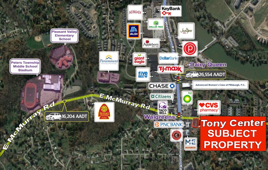 110 W McMurray Rd, McMurray, PA à vendre - Photo de l’immeuble – Image 2 sur 3