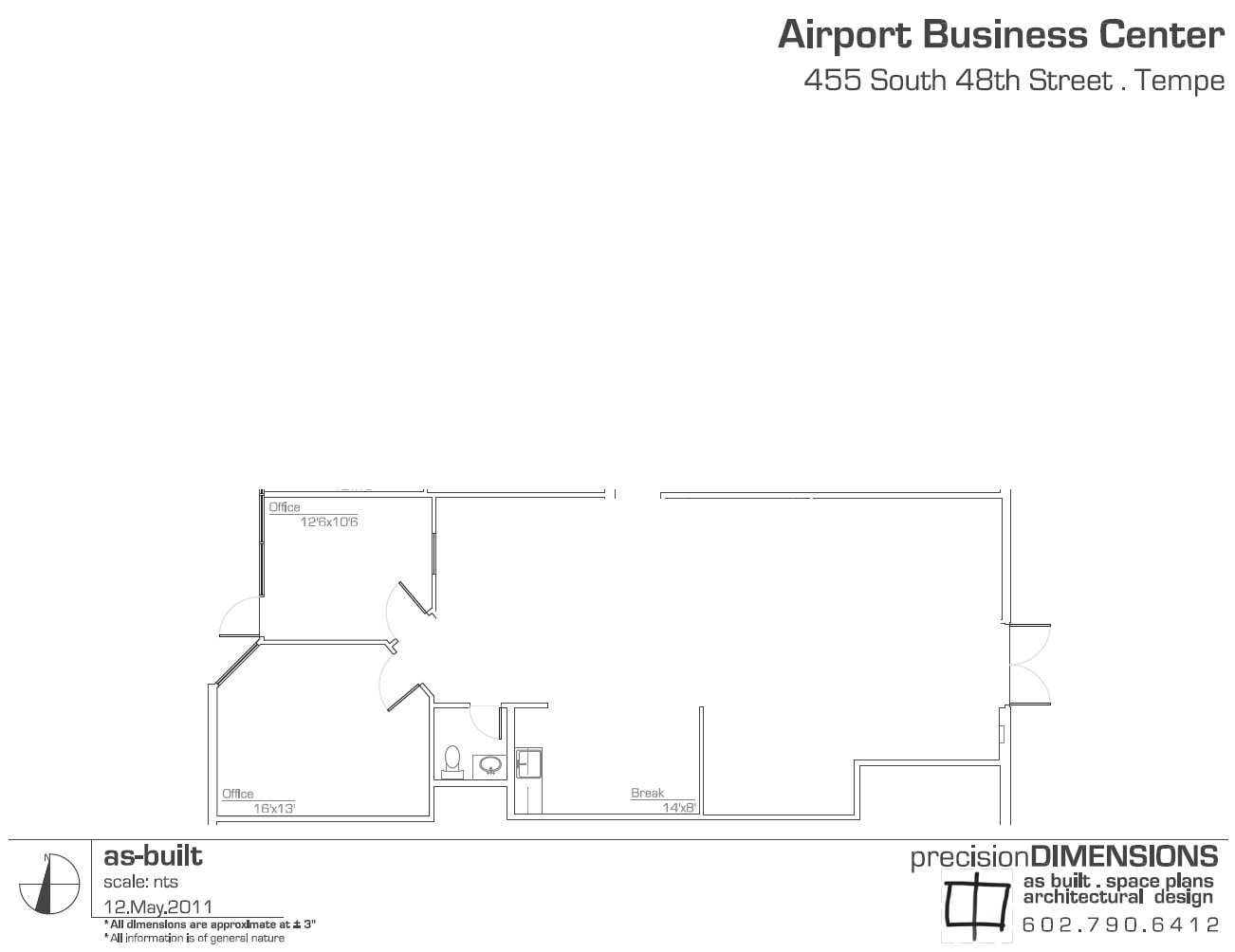637 S 48th St, Tempe, AZ à louer Plan d’étage– Image 1 sur 1