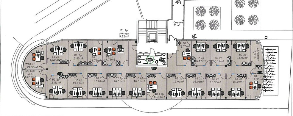 Bureau dans Mérignac à louer - Plan d’étage – Image 3 sur 3