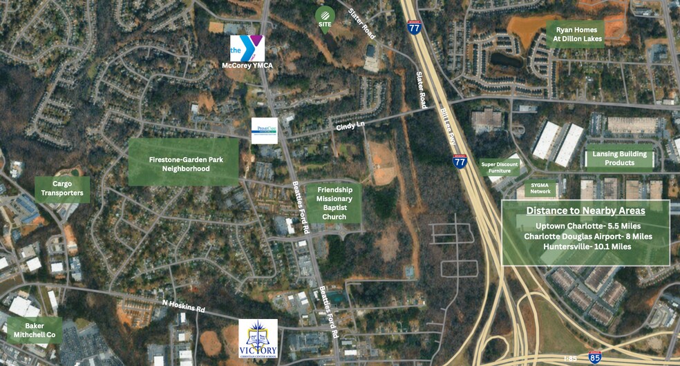 1932 Slater Rd, Charlotte, NC à vendre - Aérien – Image 2 sur 3