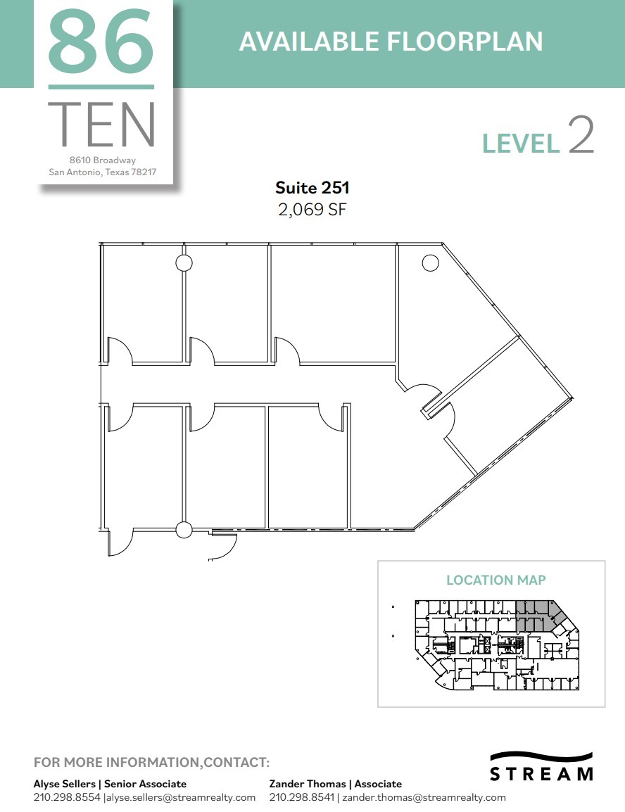 8610 Broadway St, San Antonio, TX à louer Plan d’étage– Image 1 sur 1