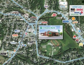 74-78 Pleasant St, Claremont, NH - VUE AÉRIENNE  vue de carte