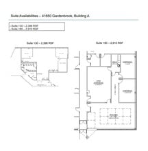 41650 Gardenbrook Rd, Novi, MI à louer Plan d’étage– Image 1 sur 1