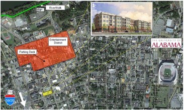 919 Greensboro Ave, Tuscaloosa, AL - Vue aérienne  vue de carte